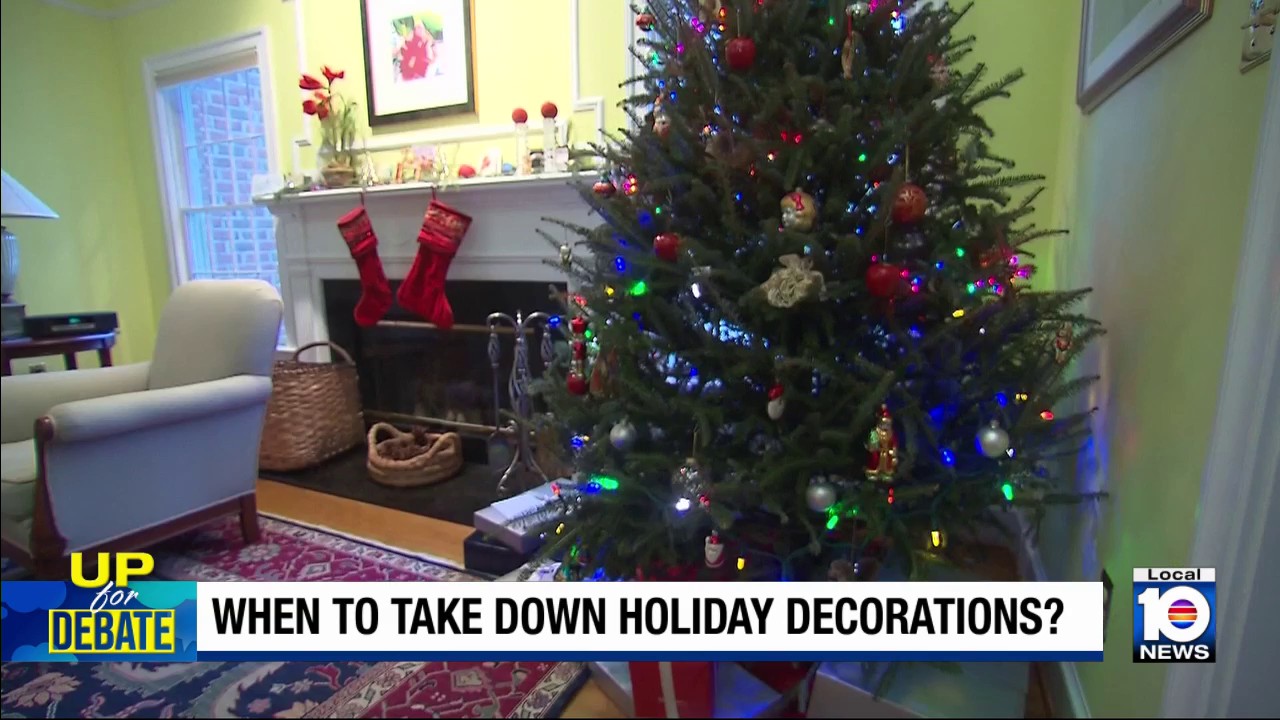 Up for debate: When should holiday decorations come down? 