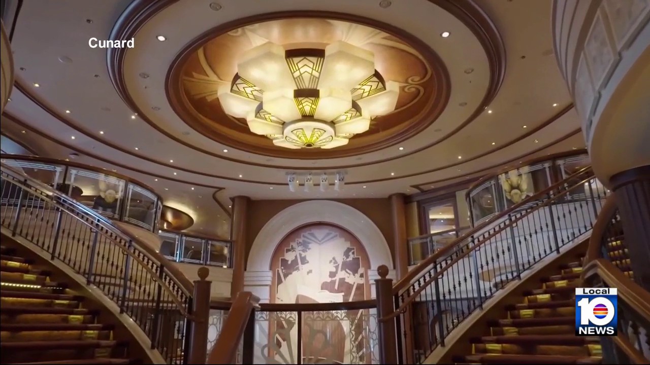 Ship Ahoy! Cunard's Queen Elizabeth cruise ship anchors in Miami