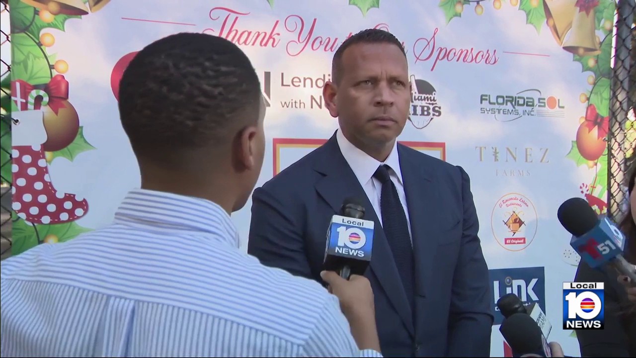 Alex Rodriguez hosts annual holiday party, toy drive at Boys